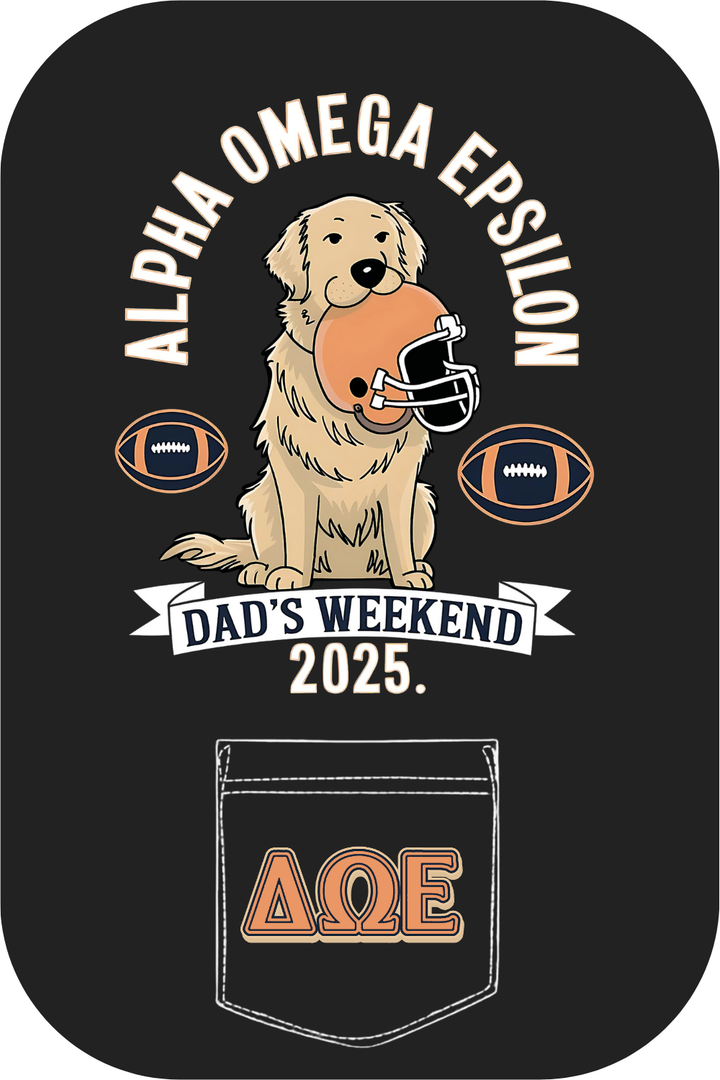 Custom Alpha Omega Epsilon Dad's Weekend