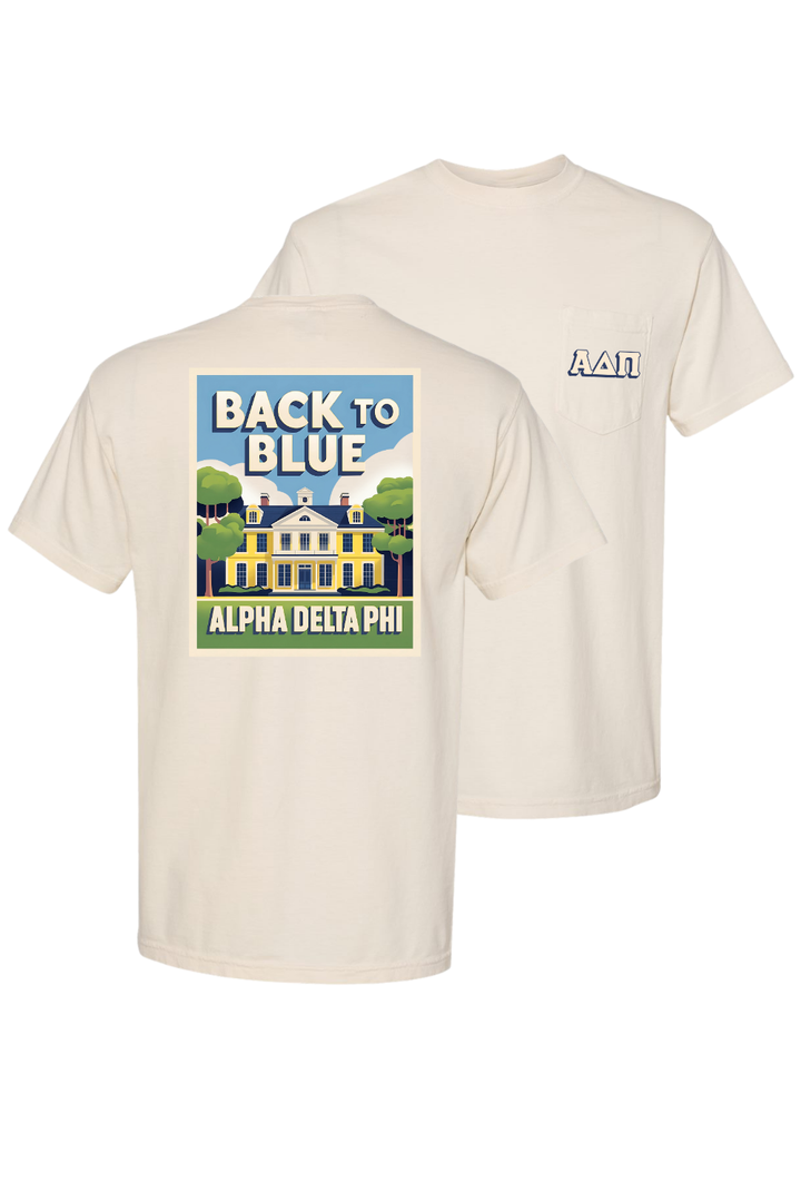Custom Back To Blue Alpha Delta Phi