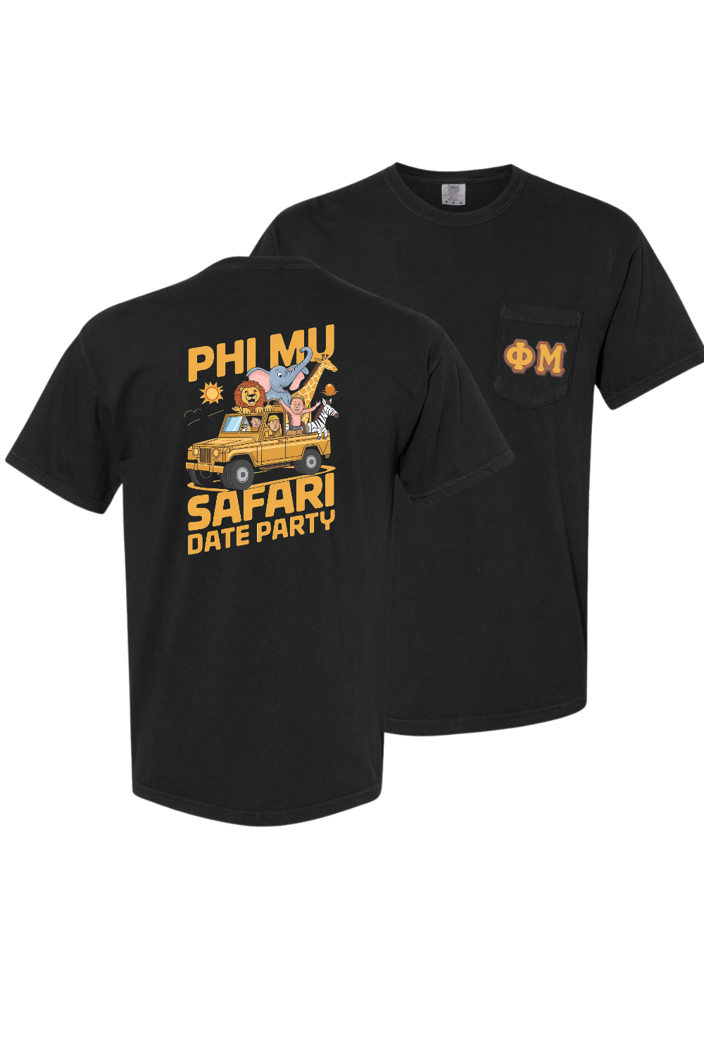 Custom Phi Mu Safari Date Party