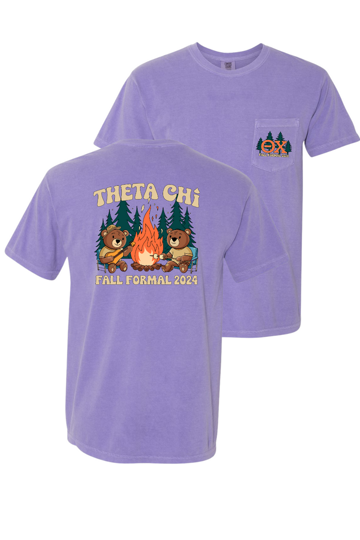 Custom Theta Chi Fall Formal Bonfire Bear Camp