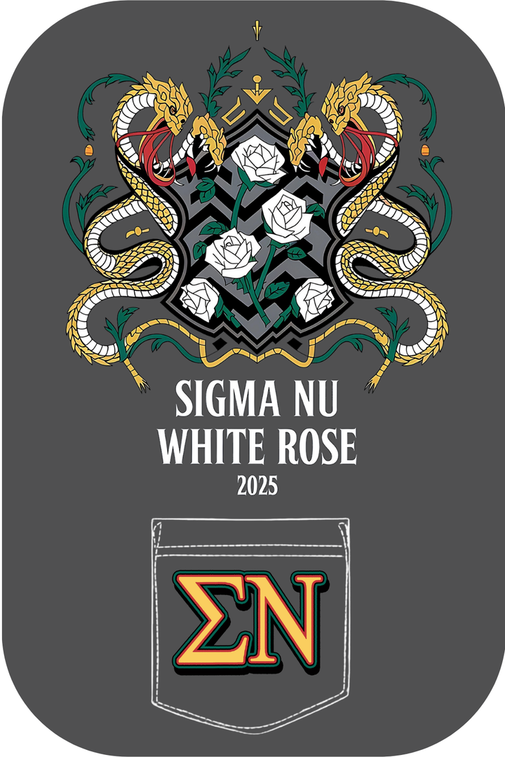 Custom Sigma Nu White Rose
