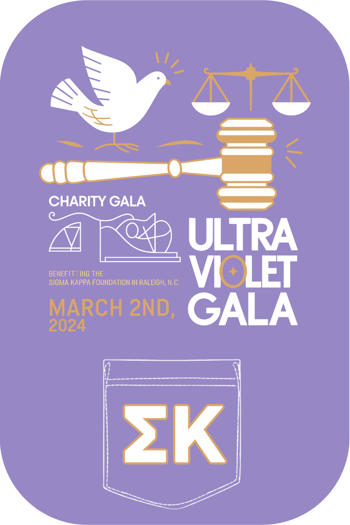 Custom Ultra Violet Gala Sigma Kappa