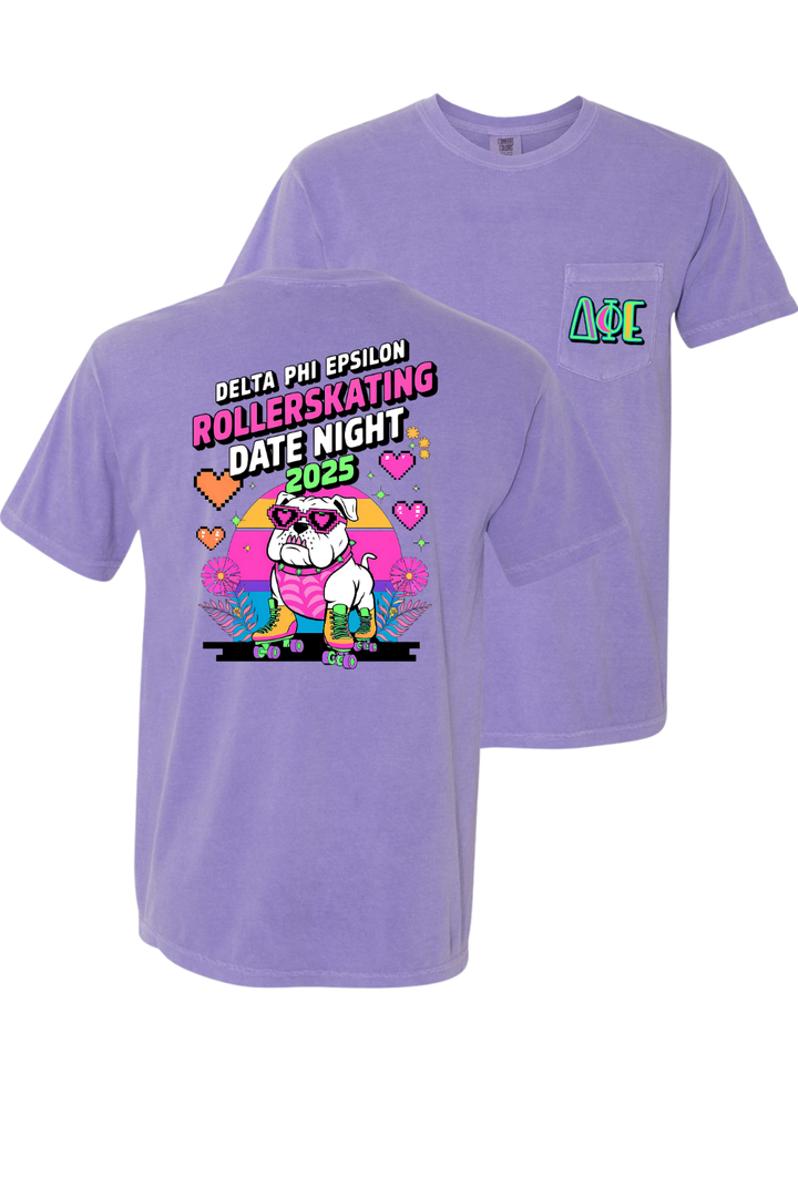 Custom Delta Phi Epsilon Rollerskating Date Night