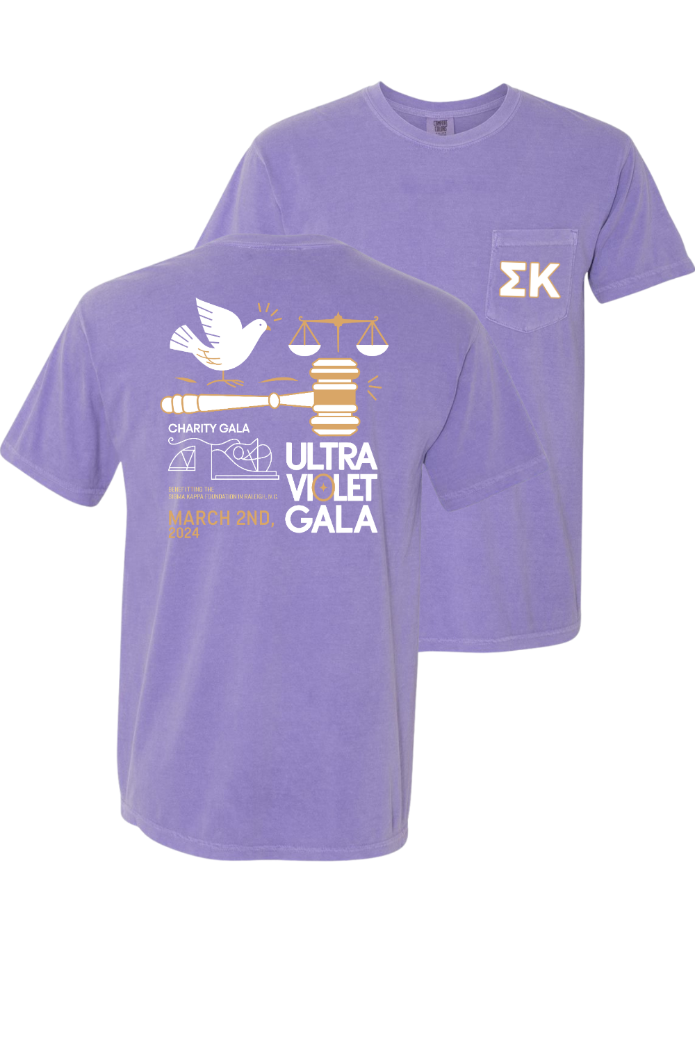 Custom Ultra Violet Gala Sigma Kappa