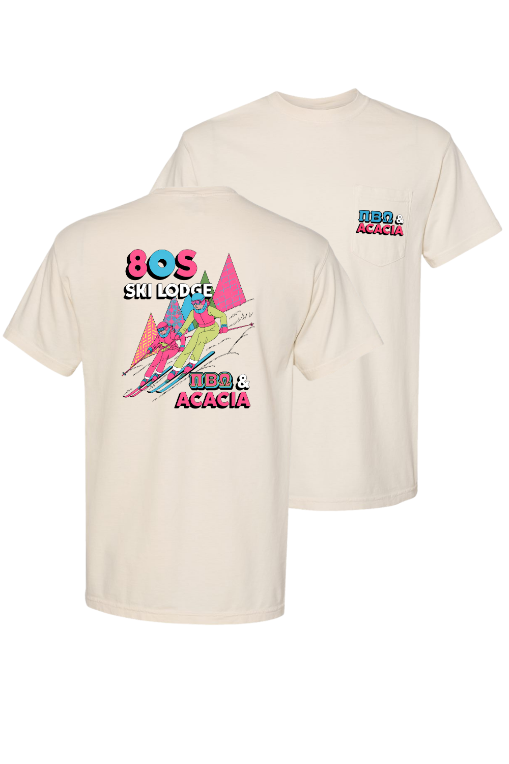 Custom 80s Ski Lodge Pi Beta Omega & Acacia