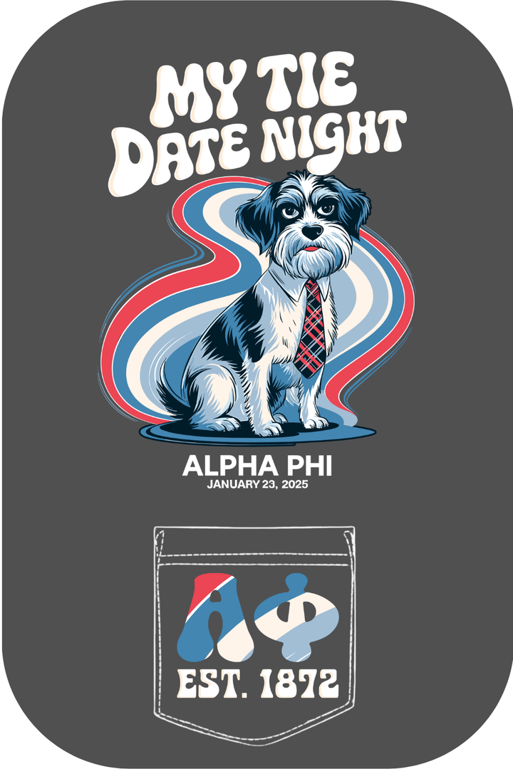 Custom My Tie Date Night Alpha Phi