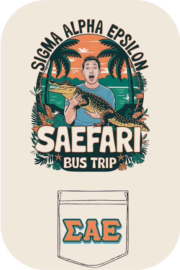 Custom Sigma Alpha Epsilon SAEFARI Bus Trip