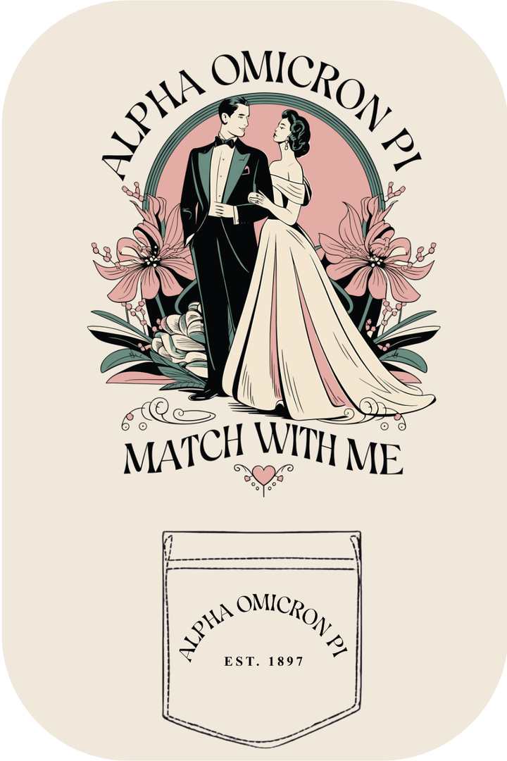 Custom Alpha Omicron Pi Match With Me