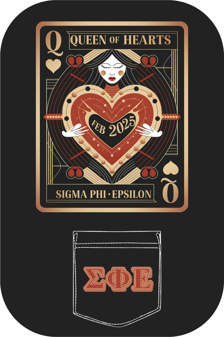 Custom Queen Of Hearts Sigma Phi Epsilon