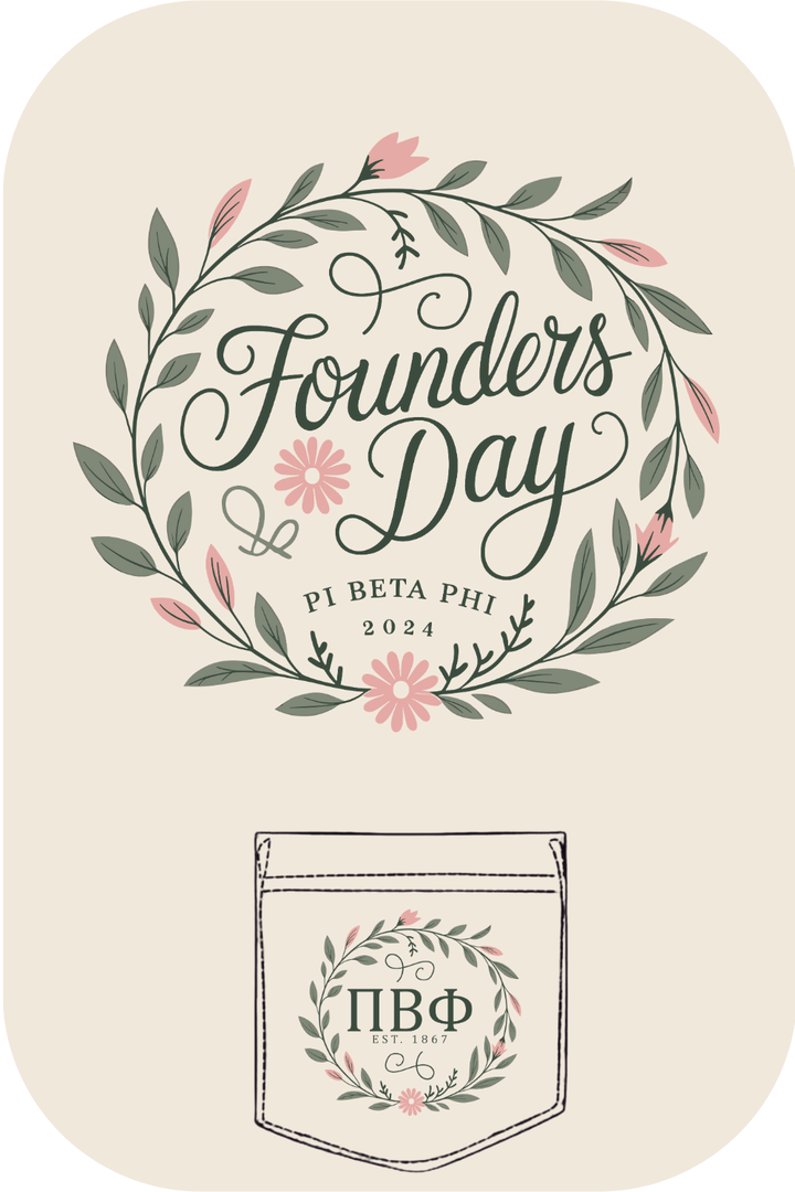 Custom Founders Day Pi Beta Phi