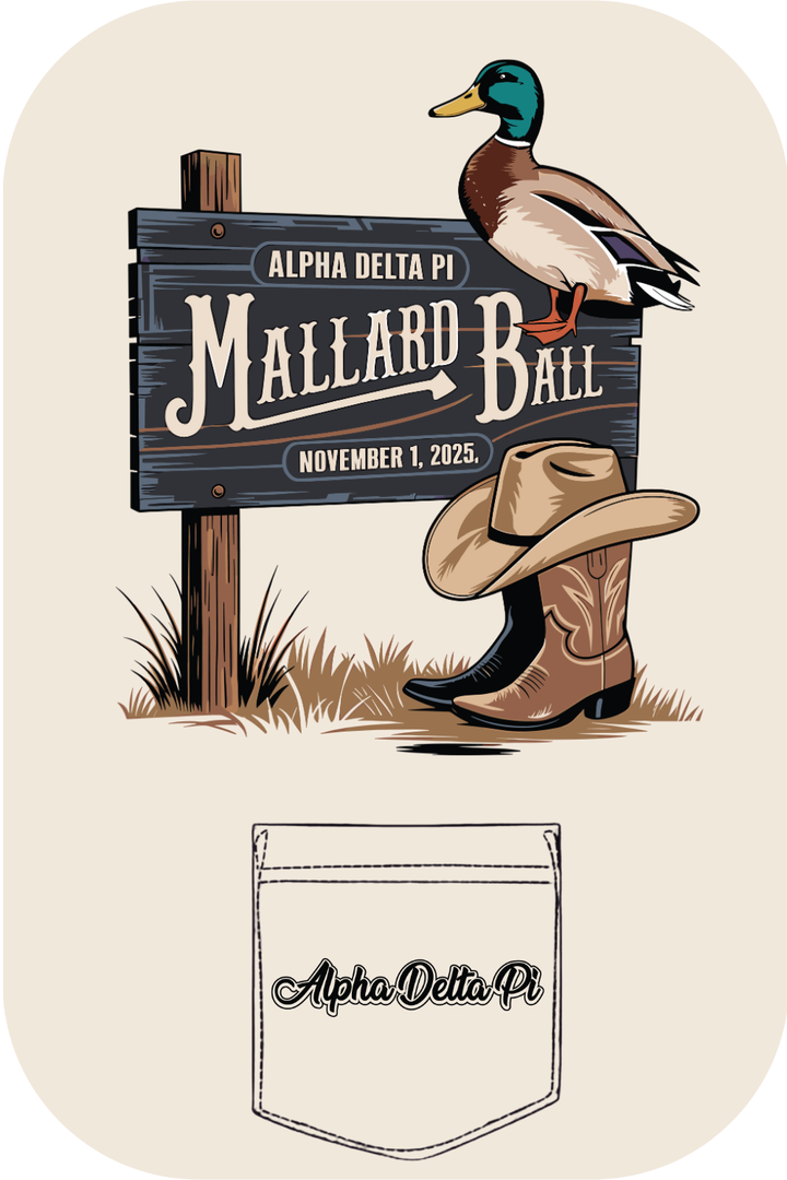 Custom Alpha Delta Pi Mallard Ball