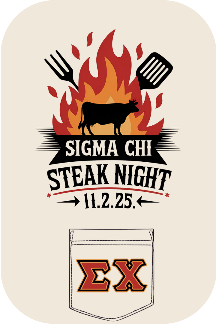 Custom Sigma Chi Steak Night