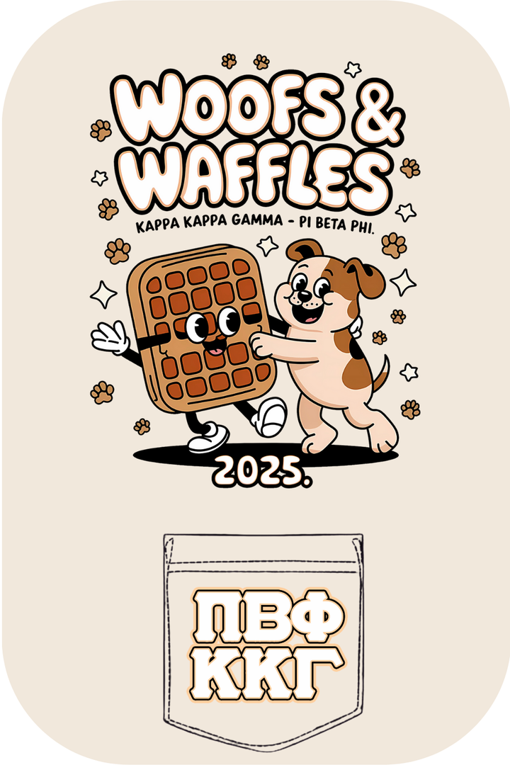 Custom Woofs & Waffles Kappa Kappa Gamma Pi Beta Phi