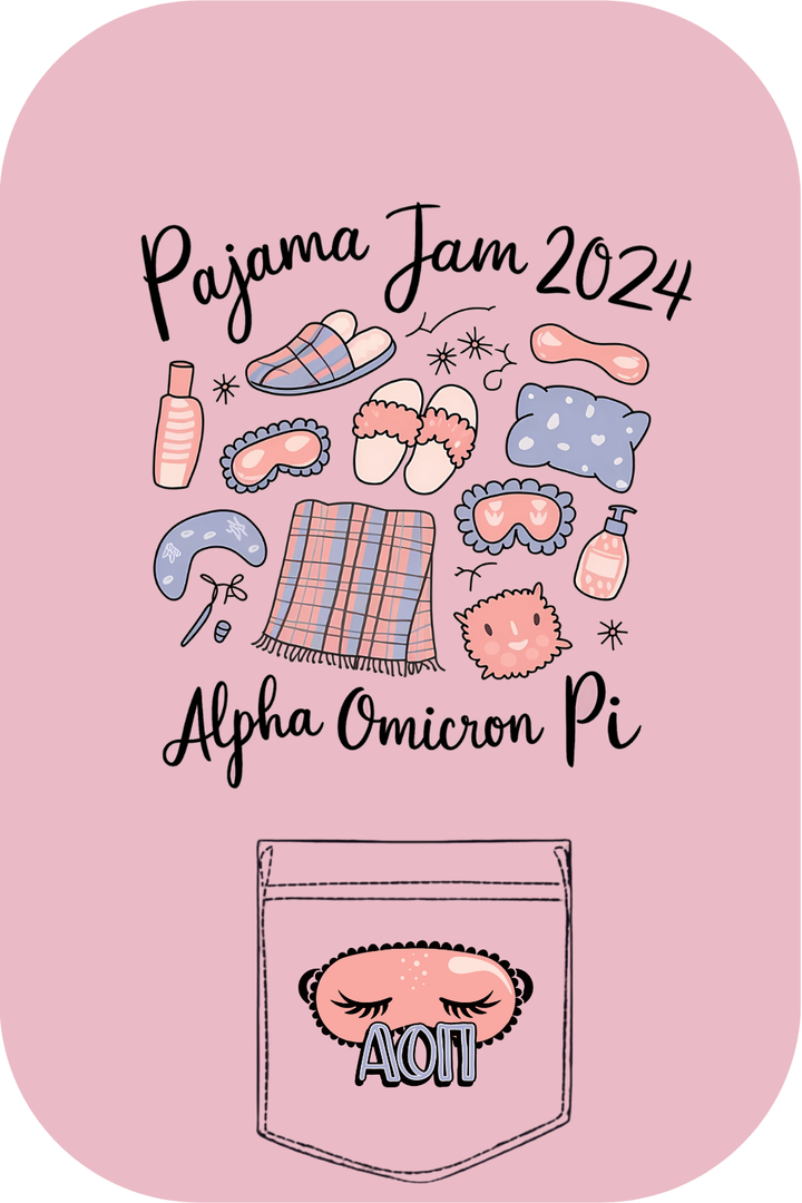 Custom Alpha Omicron Pi Pajama Jam