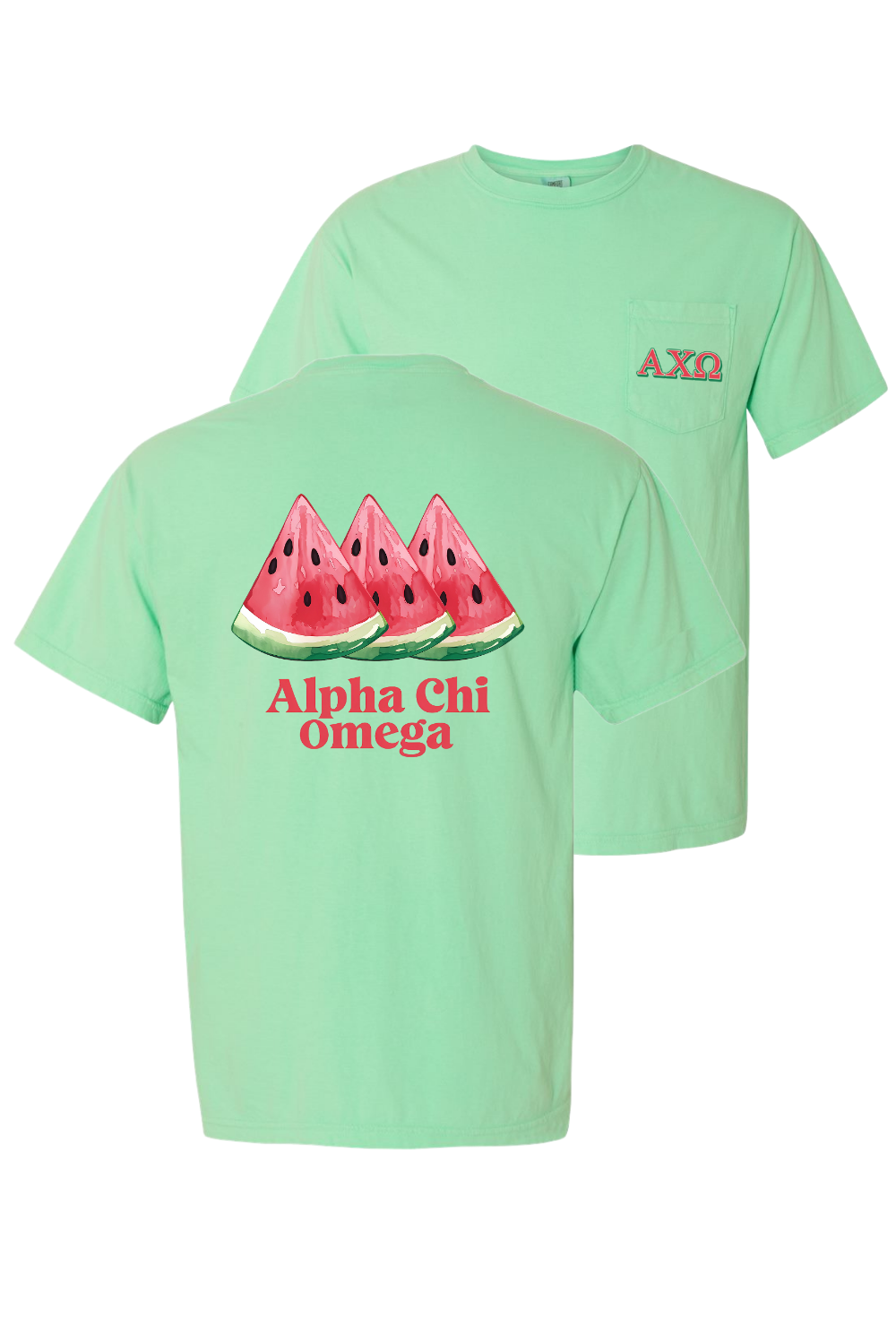 Custom Alpha Chi Omega Watermelon