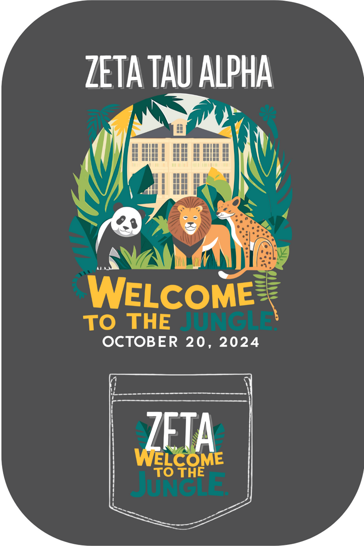 Custom Zeta Tau Alpha Welcome To The Jungle