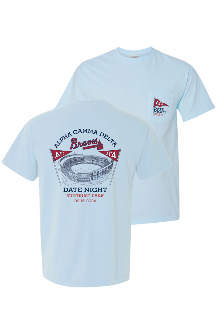 Custom Alpha Gamma Delta Braves Date Night SunTrust Park