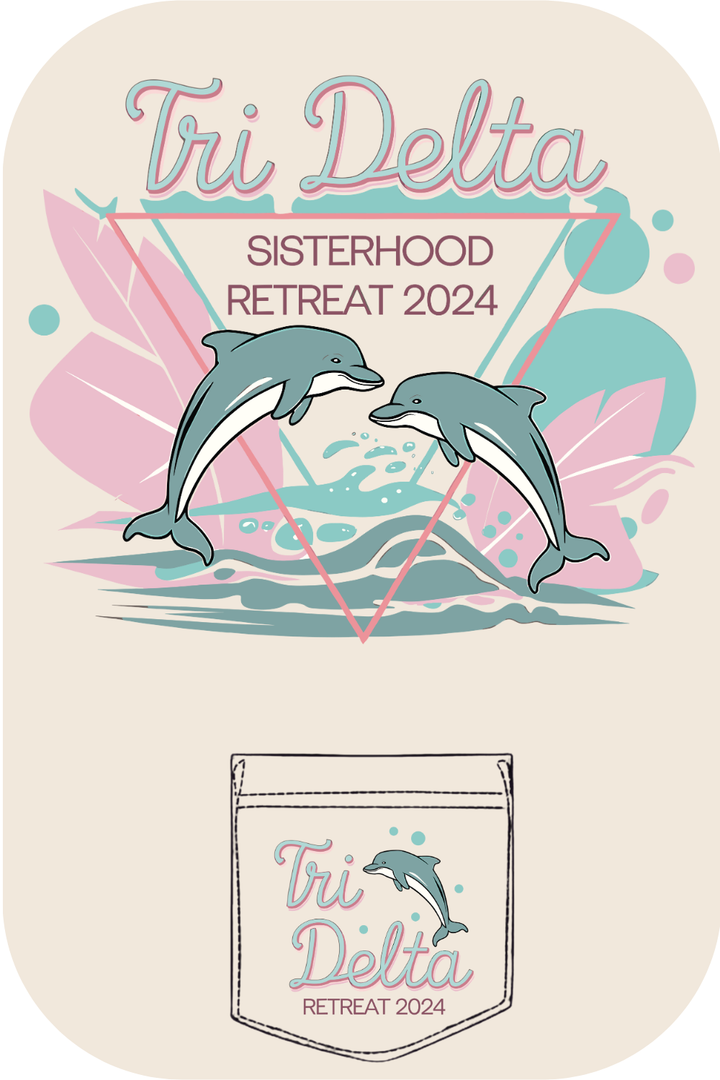 Custom Tri Delta Sisterhood Retreat Greek House Gradens