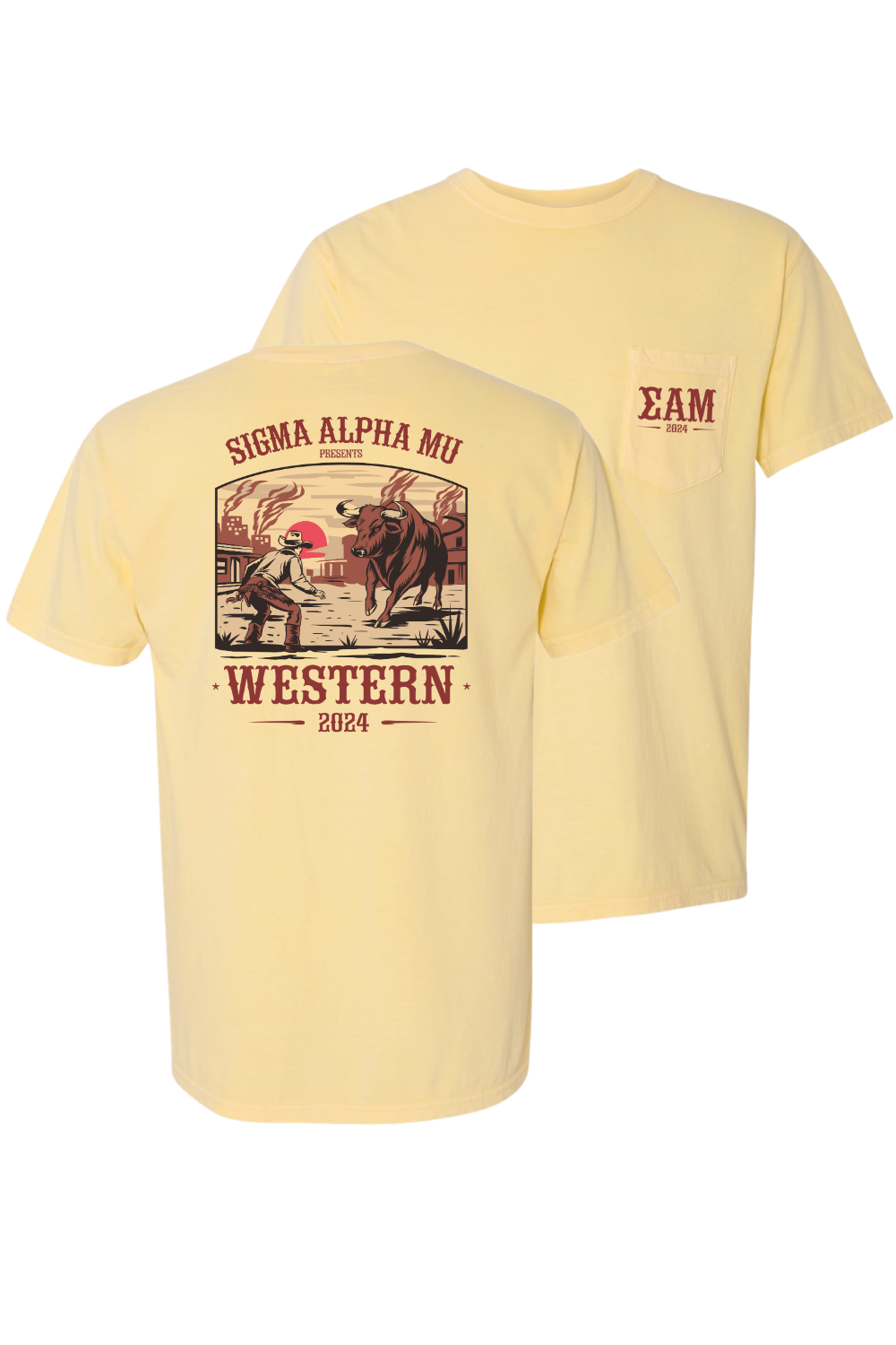 Custom Sigma Alpha Mu Western Bull Fight