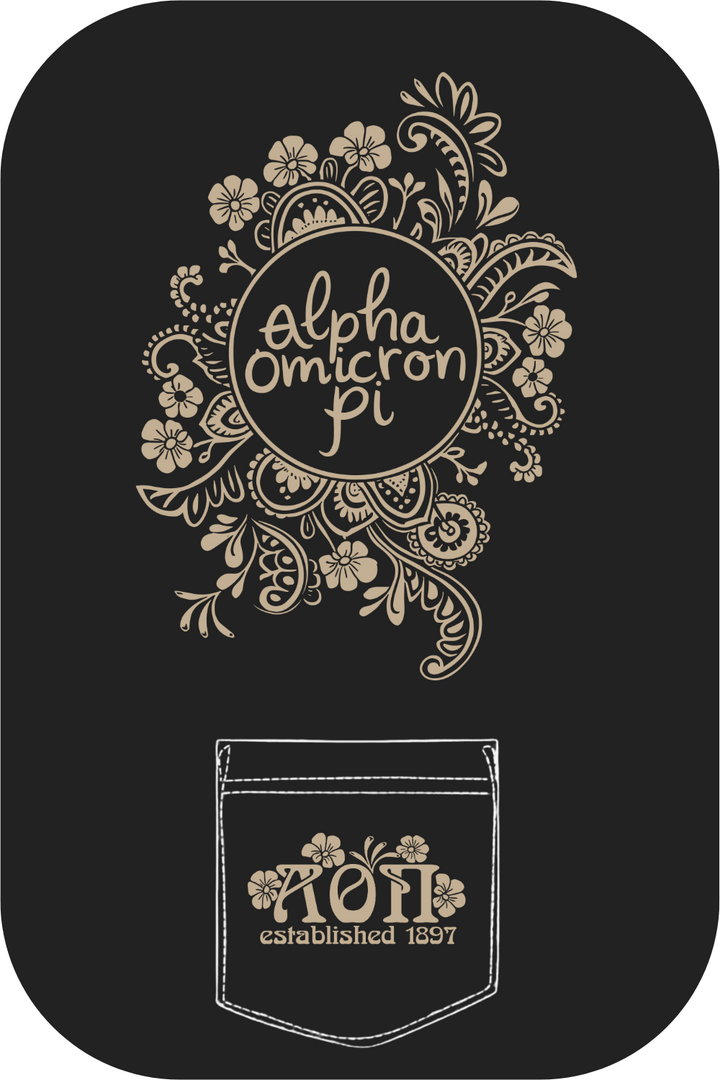 Custom Alpha Omicron Pi Elegant