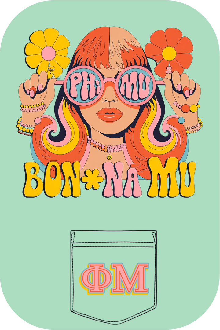 Custom Phi Mu Bon Na Mu
