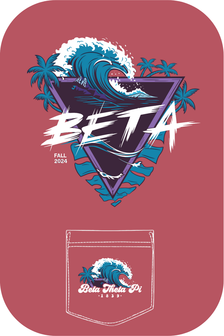 Custom Beta Theta Pi Wave Fall