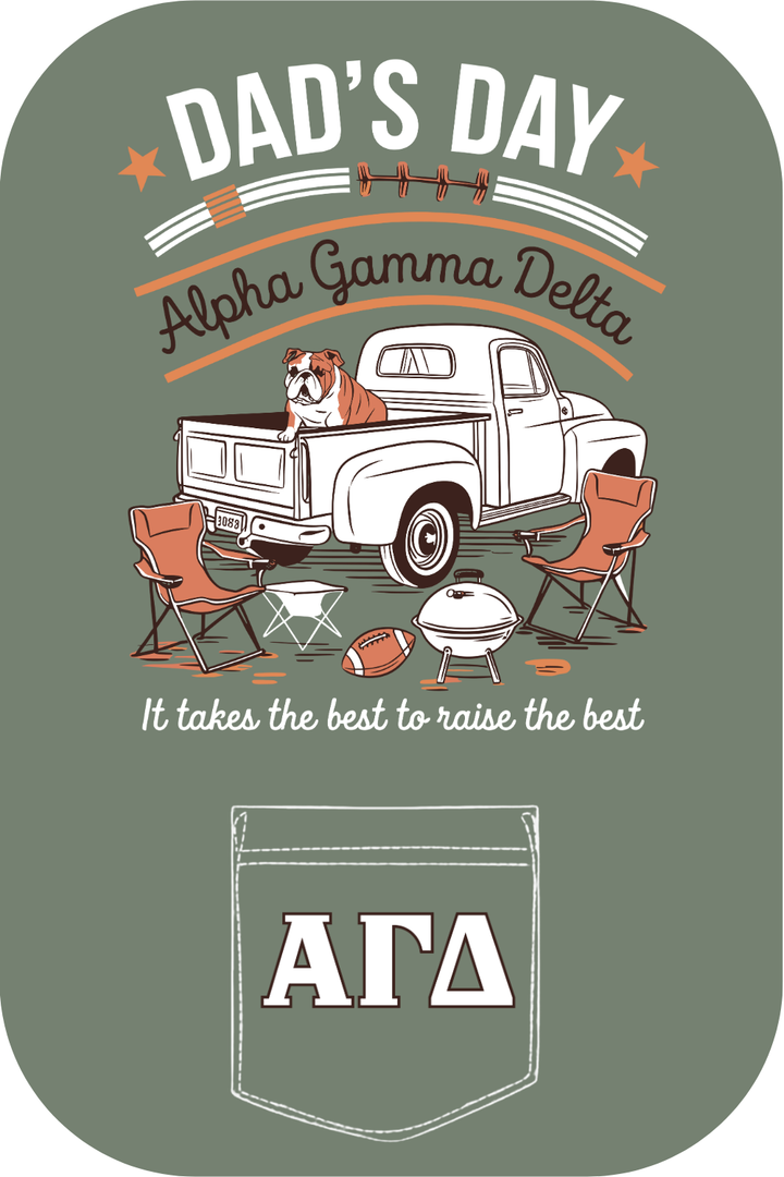 Custom Dad's Day Alpha Gamma Delta