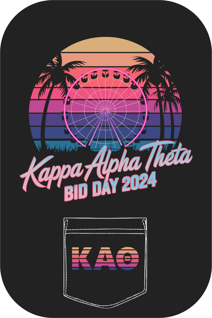 Custom Kappa Alpha Theta Bid Day Beach Carnival