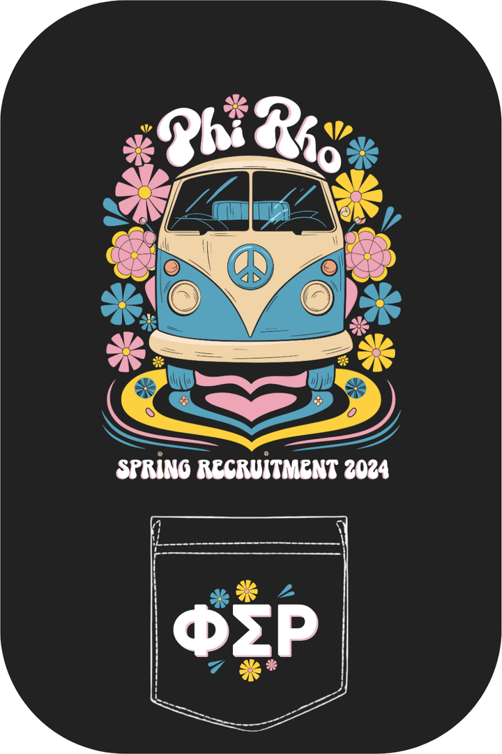 Custom Phi Rho Spring Recruitment Floral Van