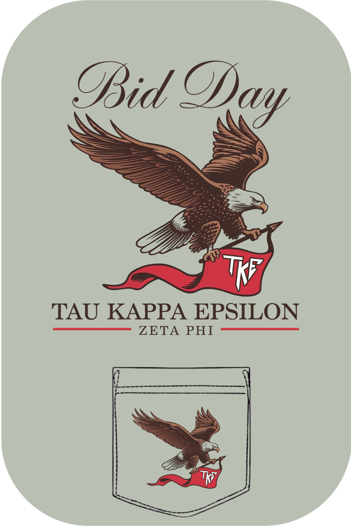 Custom Bid Day Tau Kappa Epsilon Fly High