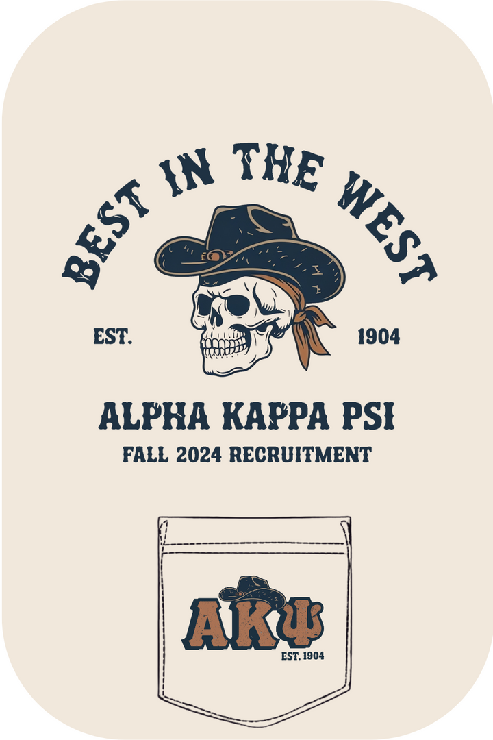 Custom Best In West Alpha Kappa Psi Fall Recruitment