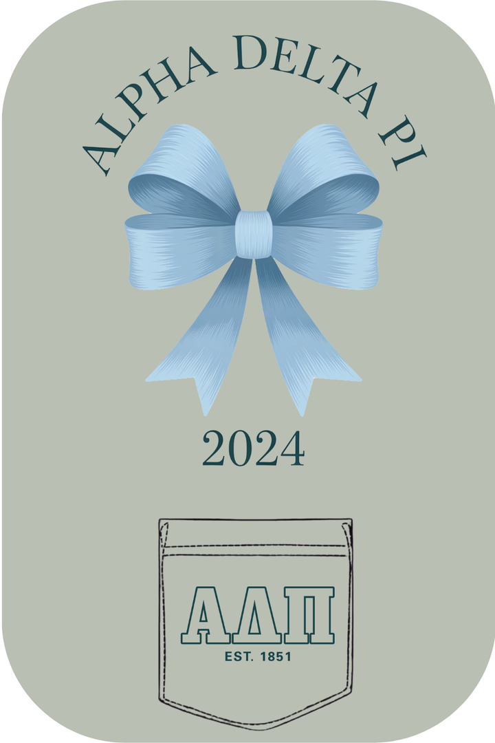 Custom Alpha Delta Pi Ribbon