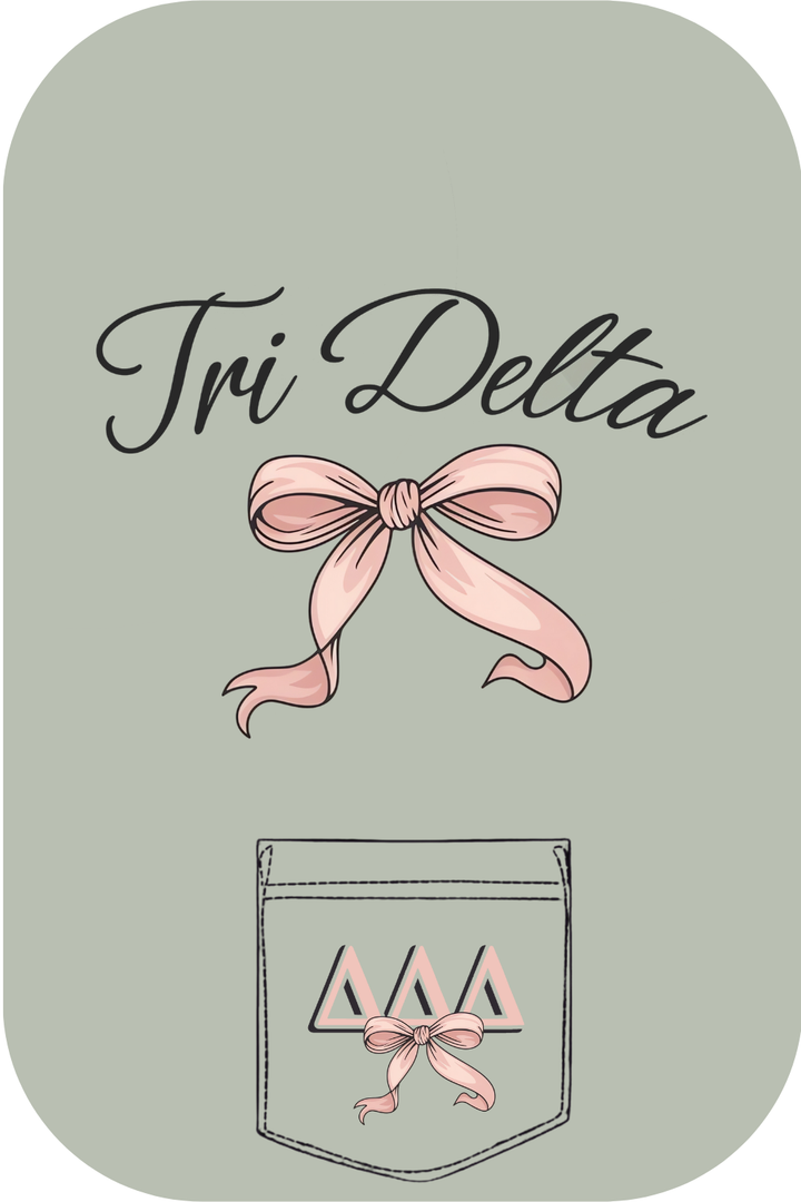 Custom Tri Delta Ribbon