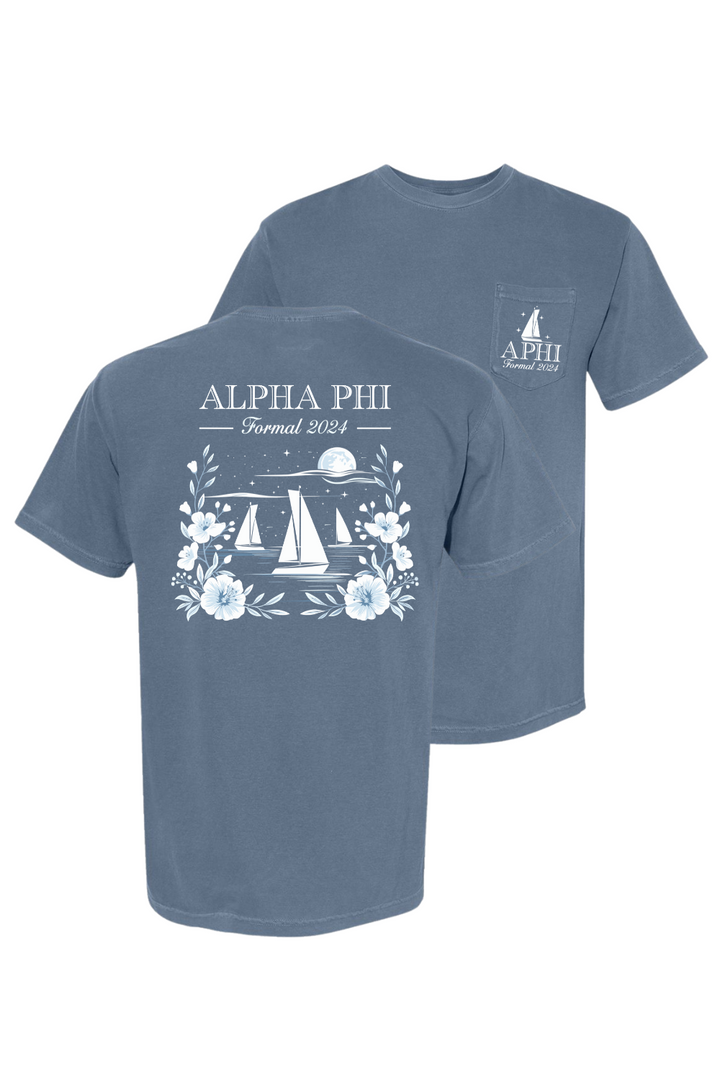 Custom Alpha Phi Moonlight Sail Boat