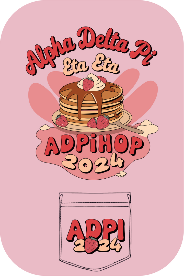 Custom ADPiHOP Alpha Delta Pi Eta Eta Pancake