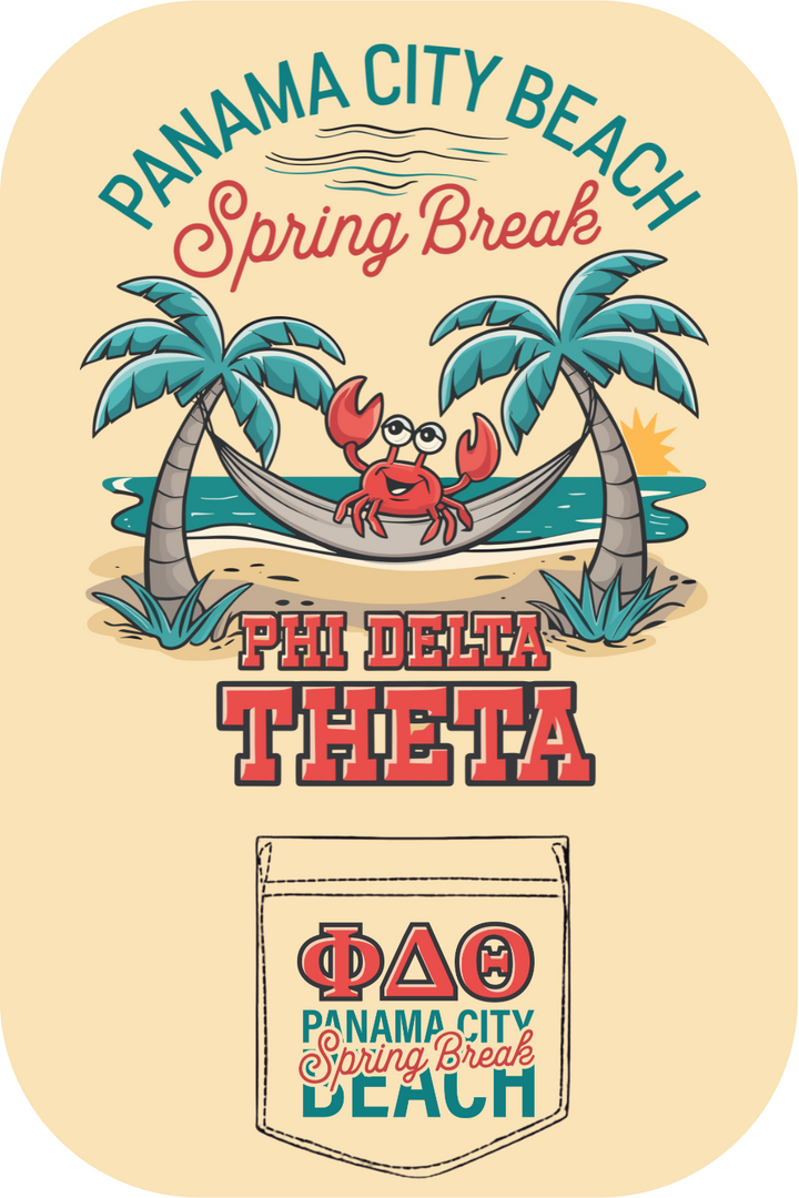 Custom Panama City Spring Break Phi Delta Theta Crab Island