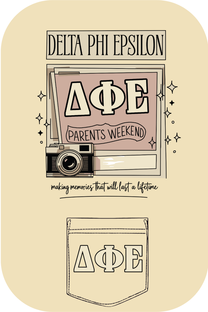 Custom Delta Phi Epsilon Parents Weekend
