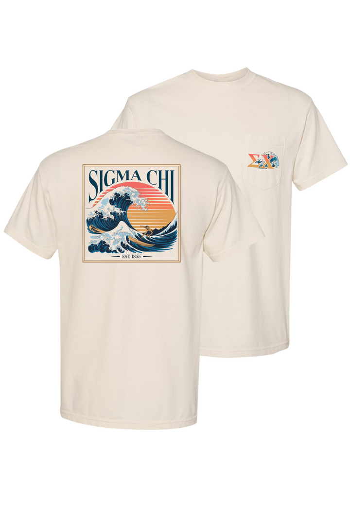 Custom Sigma Chi Surfing Design