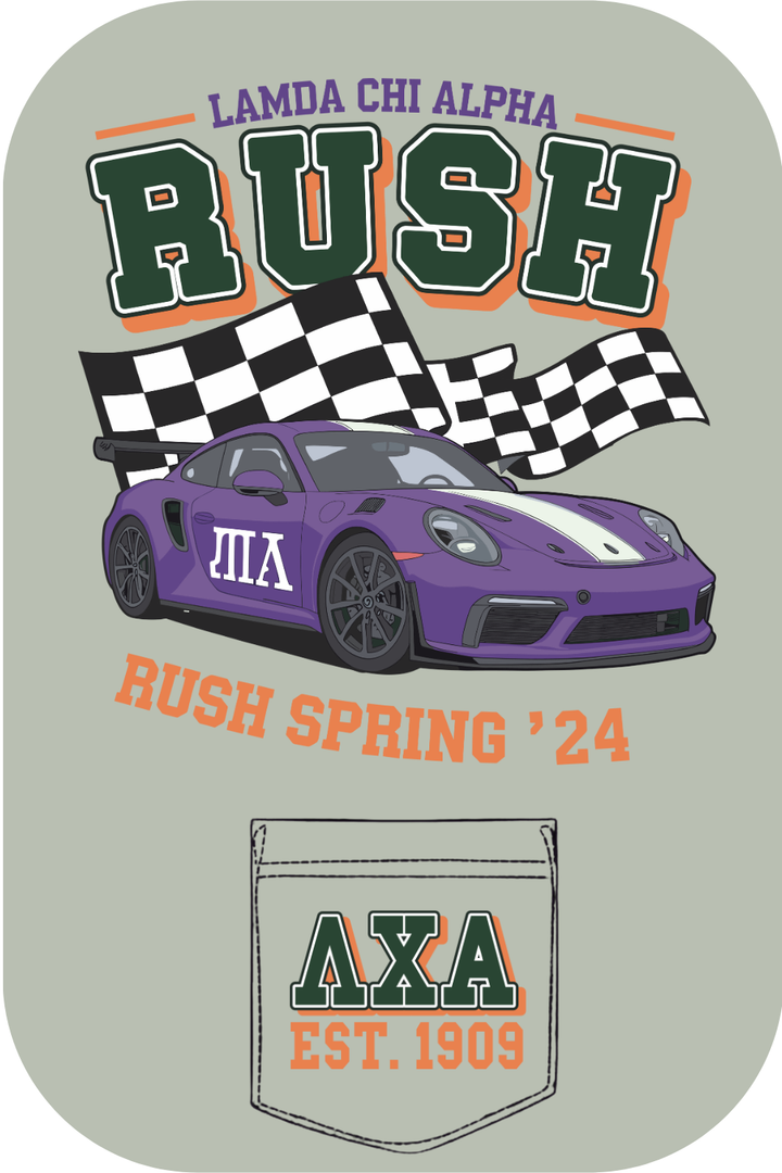 Custom Lambda Chi Alpha Rush Spring