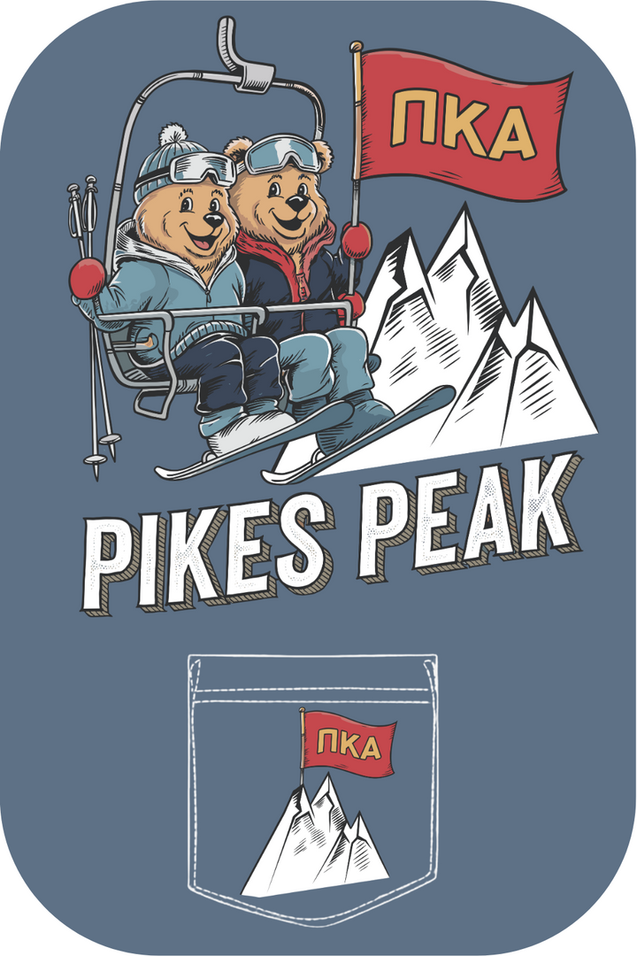 Custom Pi Kappa Alpha Pikes Peak Bear Skiing