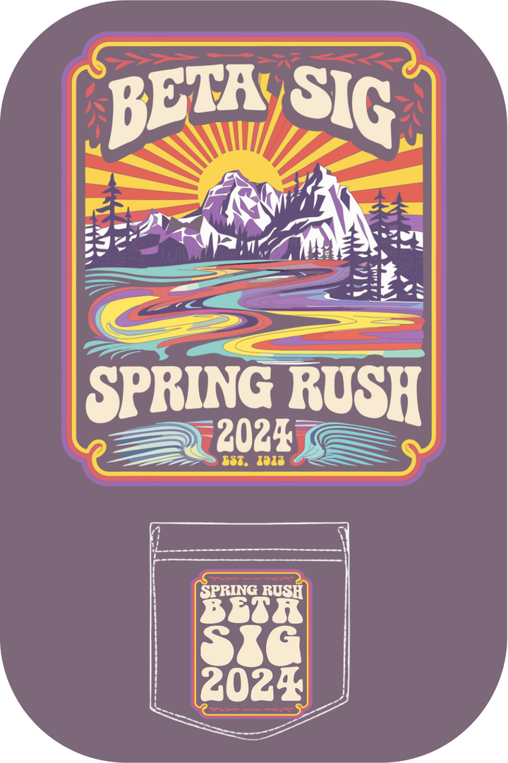 Custom Beta Sig Spring Rush Ice Mountain Nature