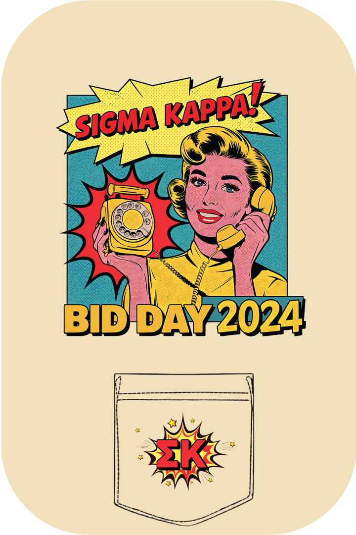 Custom Sigma Kappa Its Call For Bid Day