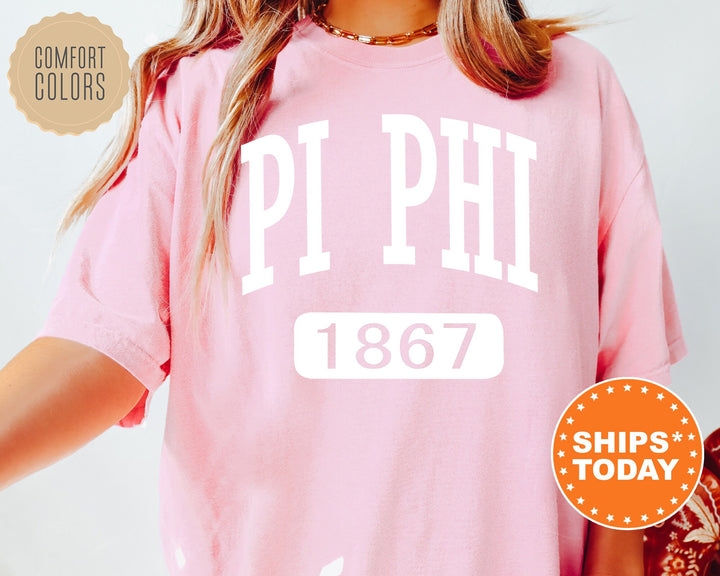Pi Beta Phi Athletic Comfort Colors Sorority T-Shirt | Pi Phi Comfort Colors Oversized Shirt | Big Little Sorority TShirt Gift