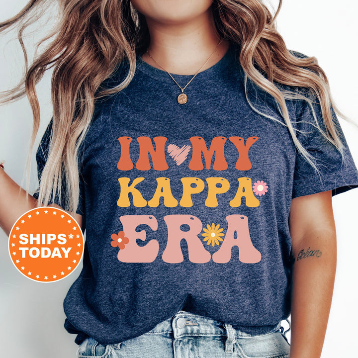 In My KAPPA Era Shirt | Kappa Kappa Gamma Big Floral Sorority T-Shirt | Big Little Comfort Colors Shirt | Trendy Sorority Shirt _ 15842g