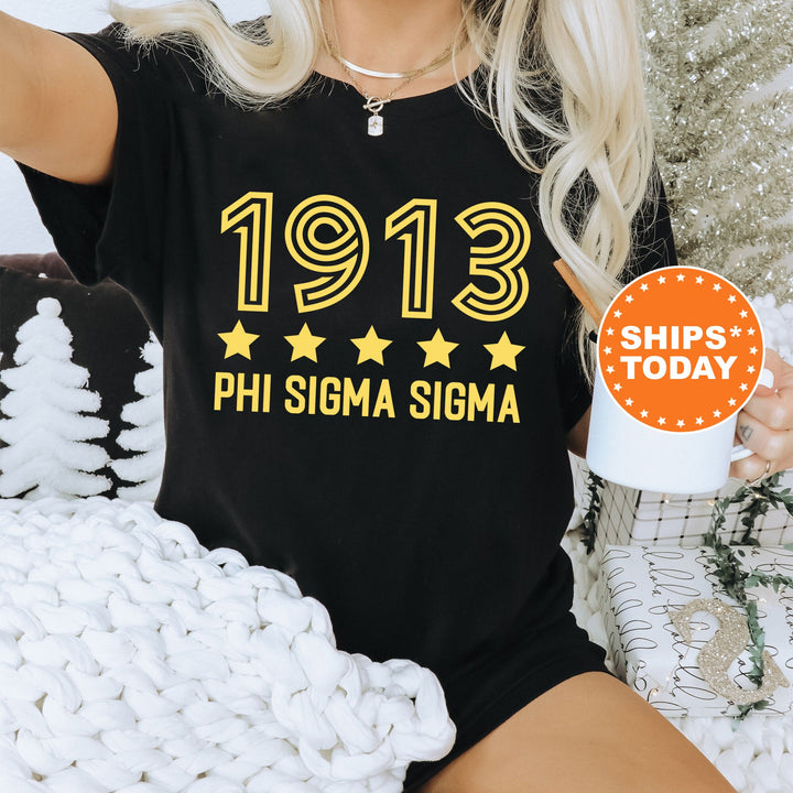Phi Sigma Sigma Star Girls Sorority T-Shirt | Phi Sig Comfort Colors Shirt | Sorority Merch | Big Little Reveal | Sorority Gift _ 16529g