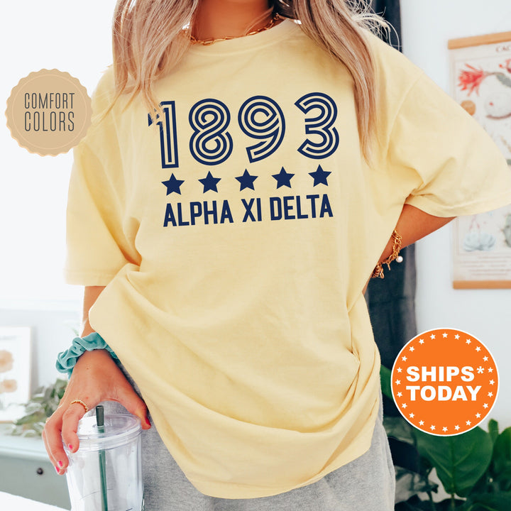 Alpha Xi Delta Star Girls Sorority T-Shirt | AXID Comfort Colors Shirt | Sorority Merch | Big Little Reveal Gift | Greek Apparel _ 16518g