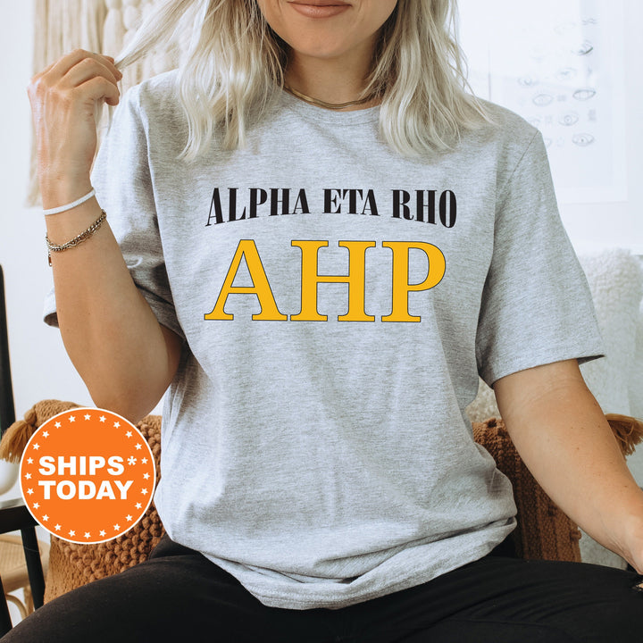 Alpha Eta Rho Greek Identity COED T-Shirt | Alpha Eta Rho Shirt | Comfort Colors Tee | Greek Letters | Sorority Letters _ 15413g