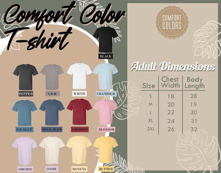 Kappa Kappa Gamma Sisterly Sorority T-Shirt | Kappa Comfort Colors Shirt | Left Chest Print | Greek Letters Shirt | Sorority Merch _ 17454g
