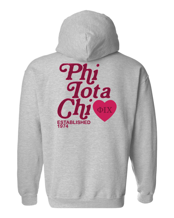 a hoodie with the phrase phi totta chi chi chi chi chi chi chi