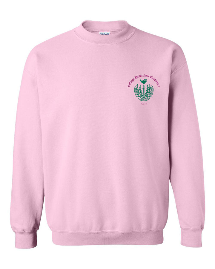 a pink sweatshirt with a cactus embroidered on it